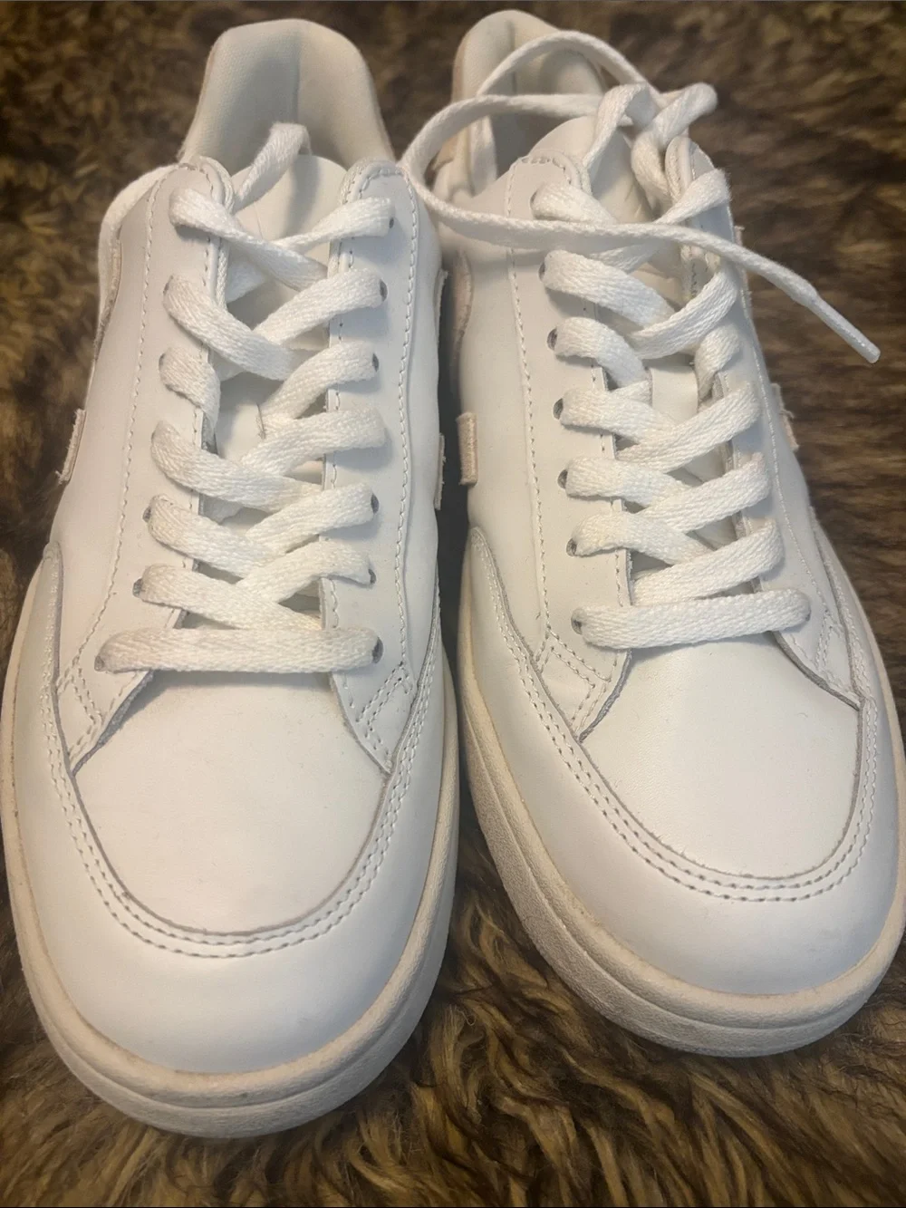 Veja Men's Leather Sneakers in Off-White/Cream